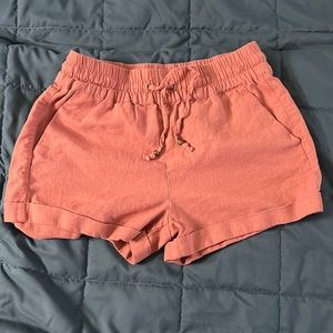Salmon Short Shorts. Size M Juniors